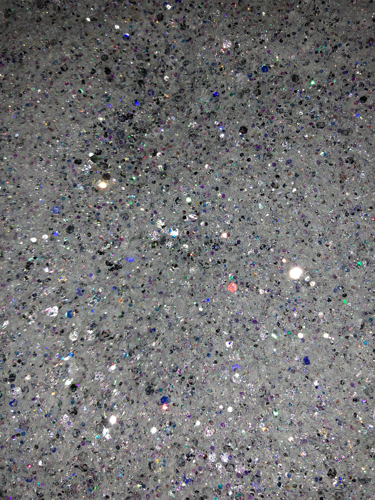 Icey World | Iridescent White with Silver Glitter Eyeshadow