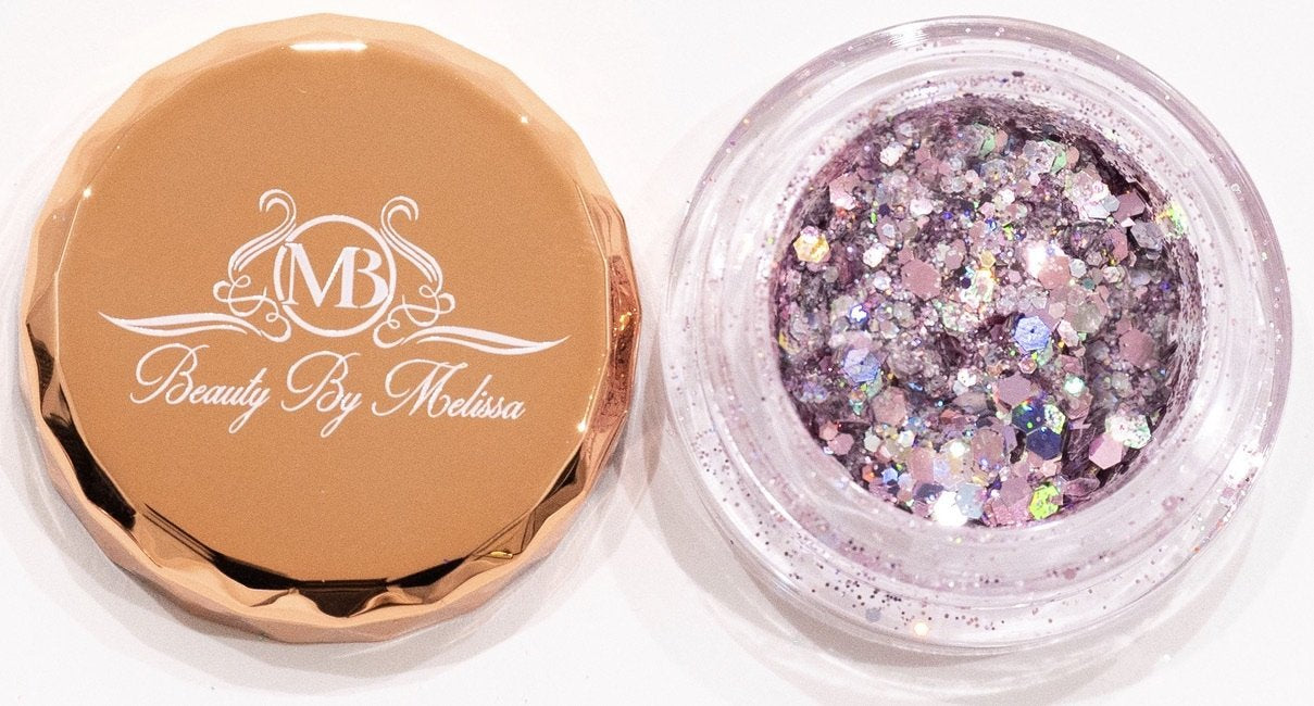 Rich Auntie | Holographic Glitter Eyeshadow with Pink and Lavender Hues