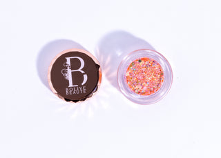 Red & Orange Glitter Eyeshadow