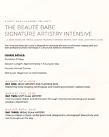 The Beauté Babe Signature Artistry Intensive (AUGUST)
