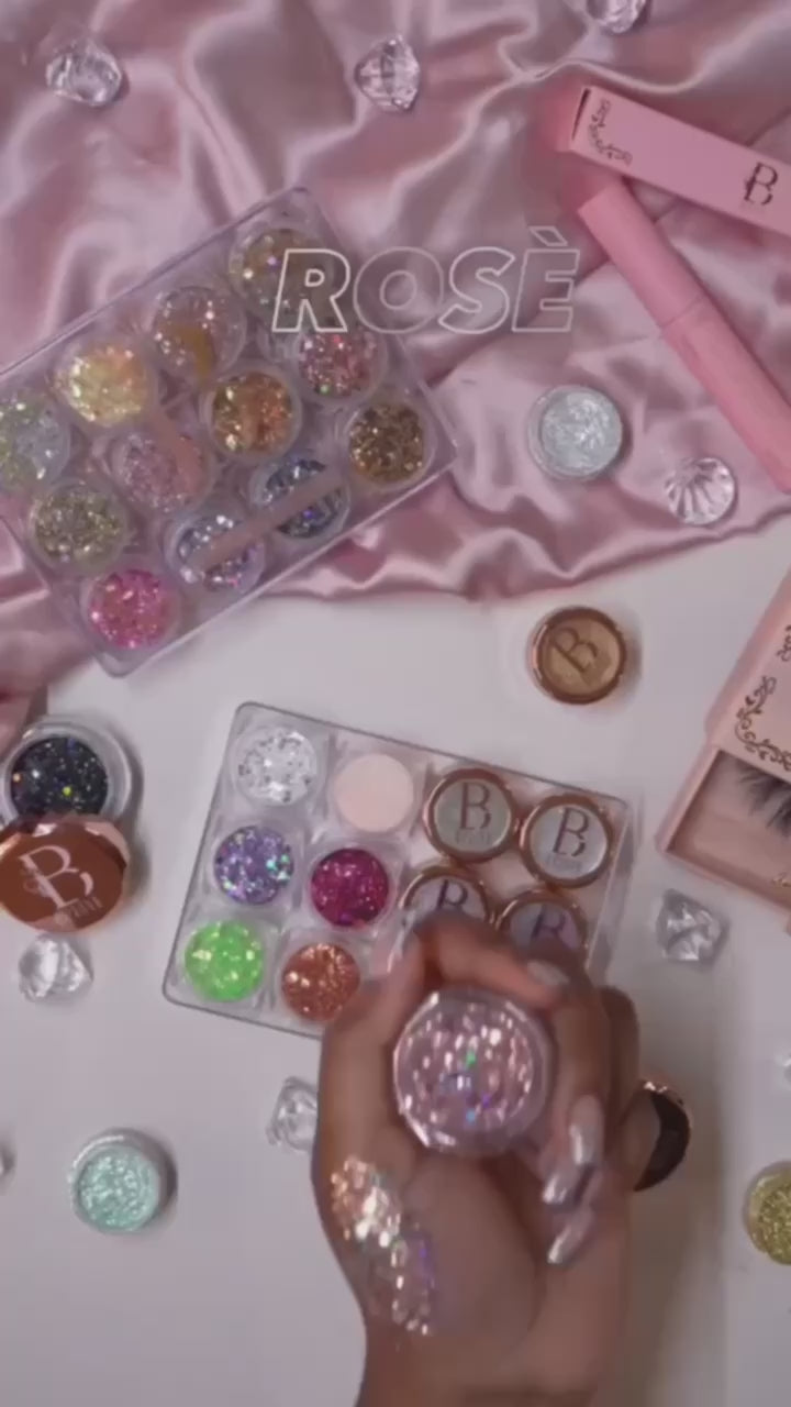 Rosé | Rose Pink Glitter Eyeshadow