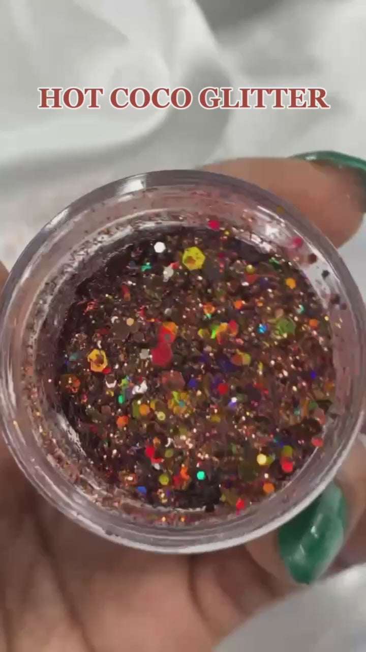 Hot Cocoa | Holographic Brown Glitter Eyeshadow