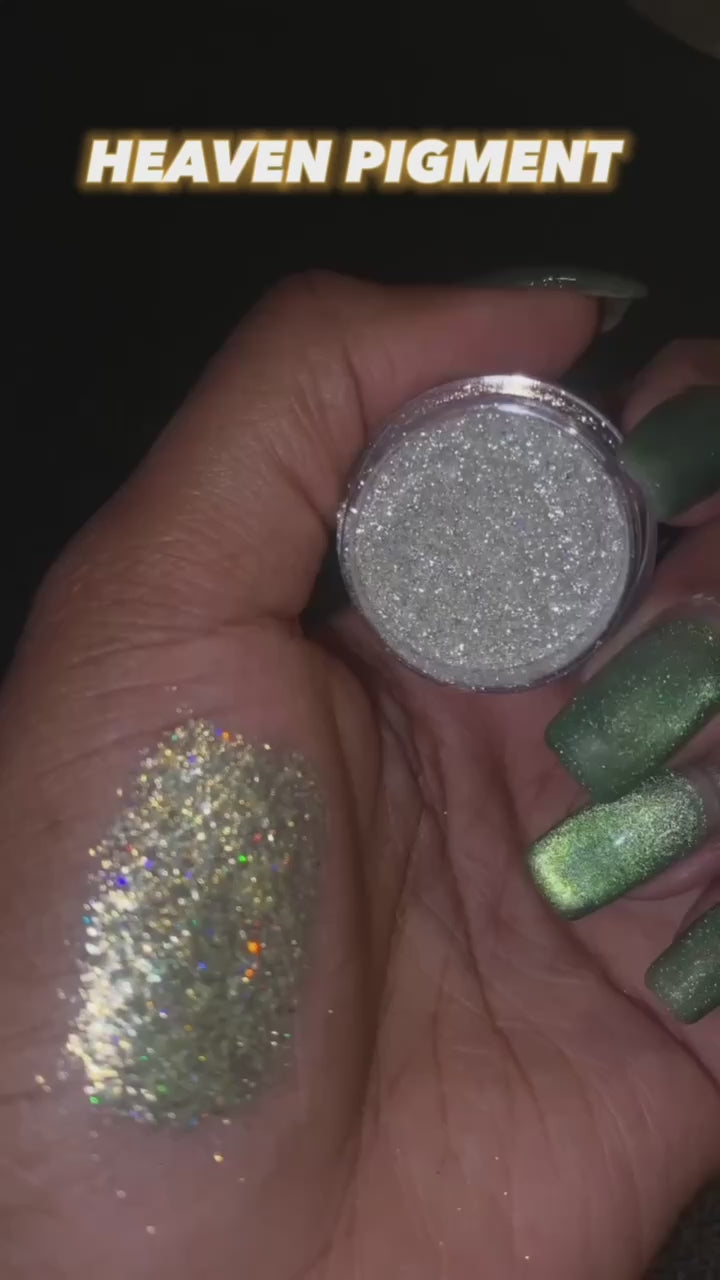 Heaven | White Gold with Holographic Reflect Loose Pigment
