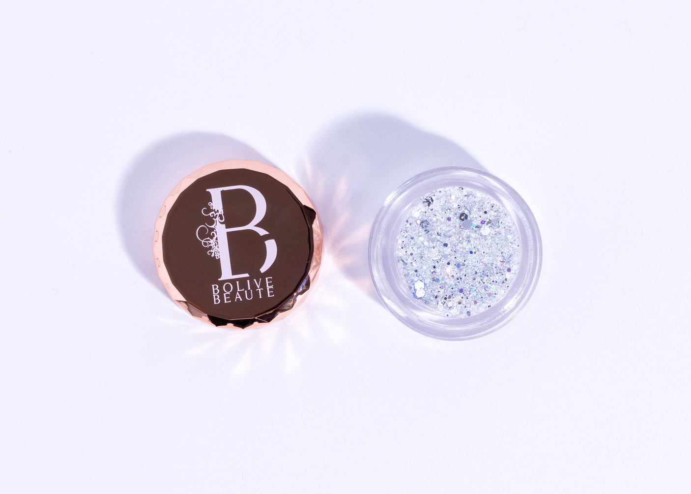 Icey World | Iridescent White with Silver Glitter Eyeshadow