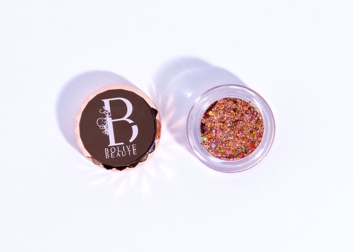 509 copper gold glitter eyeshadow by Bolive Beauté