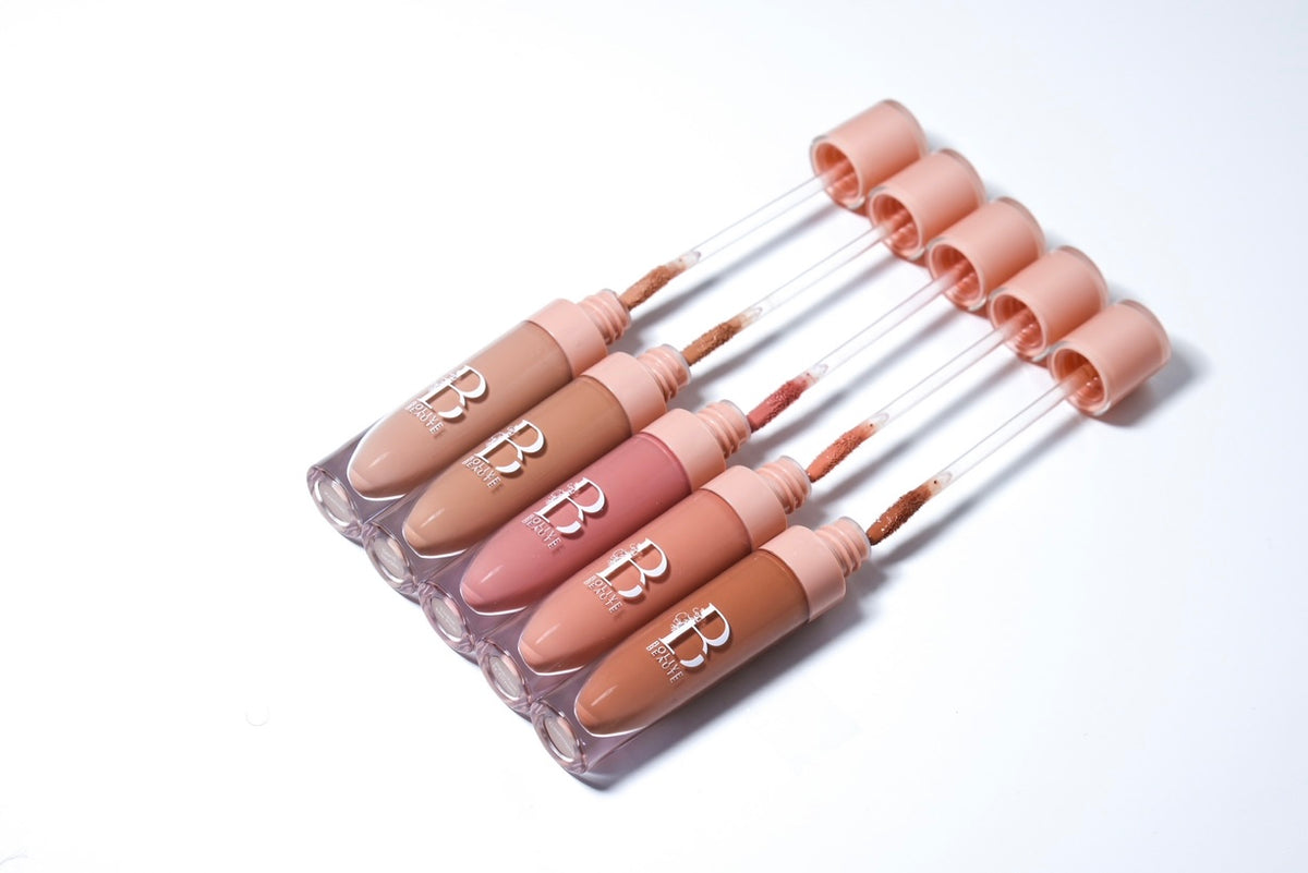 Luxe Liquid Lipstick Bundle of five matte nude shades by Bolive Beauté