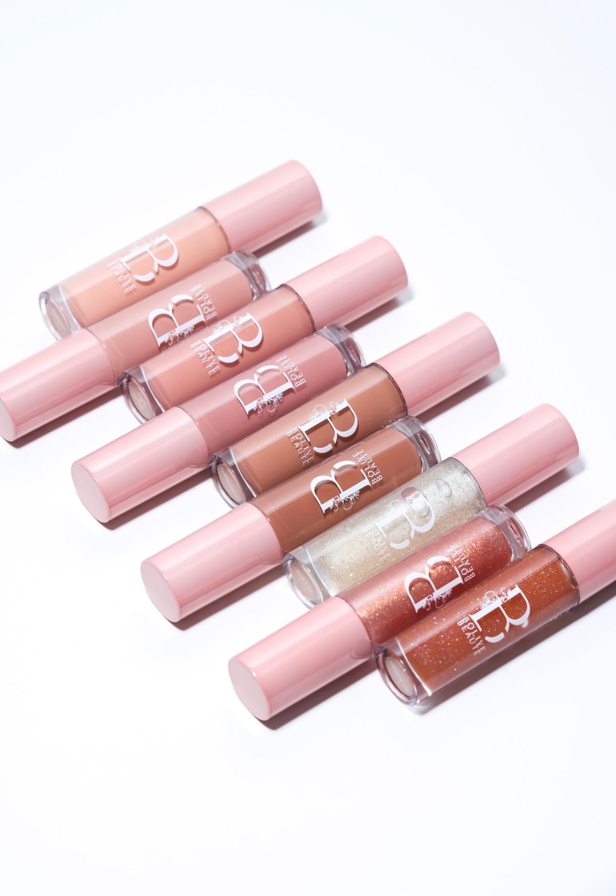 Luxe Lipgloss Bundle nude lip gloss set by Bolive Beauté