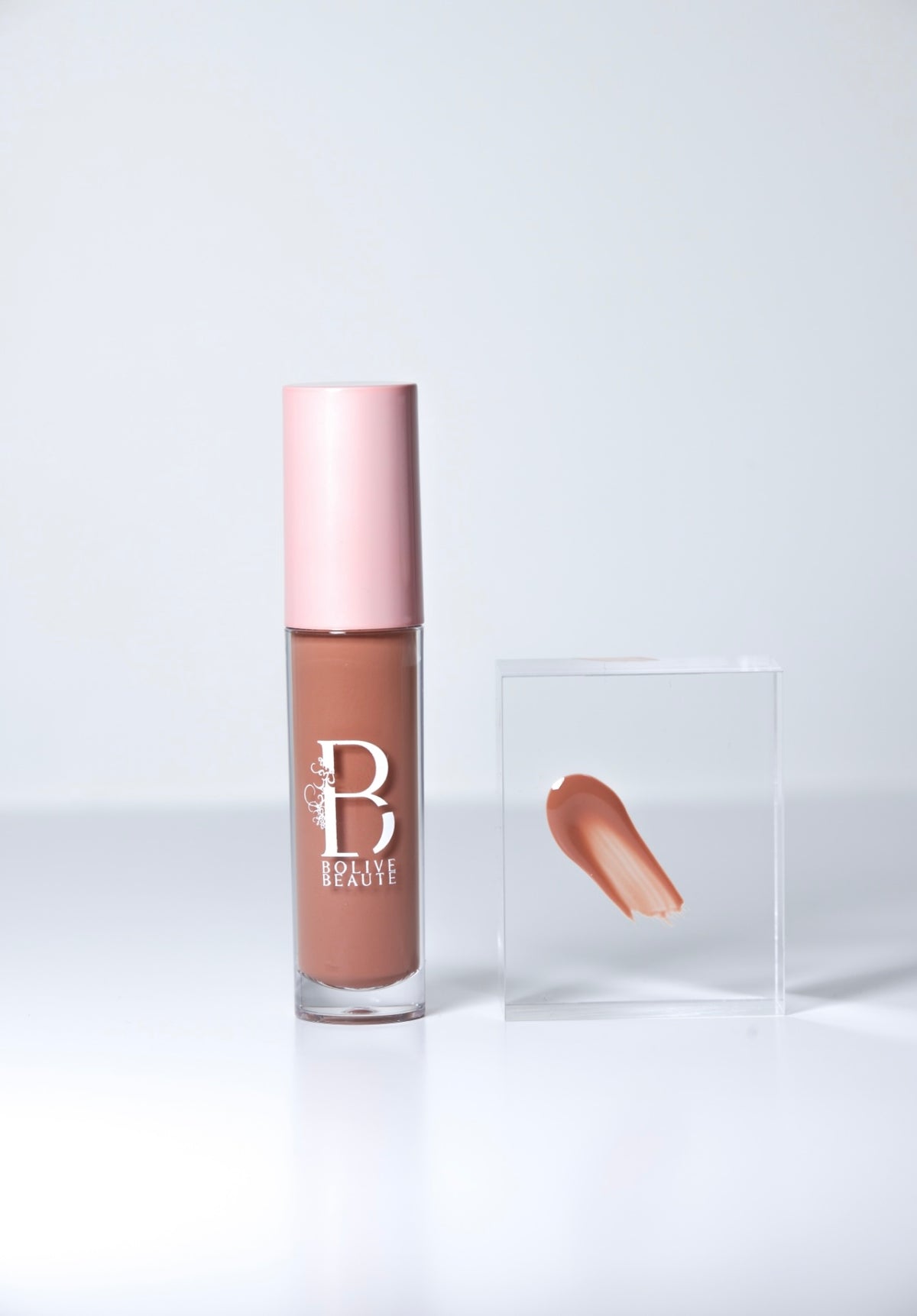 Teddy Bare mid-tone brown nude lip gloss by Bolive Beauté