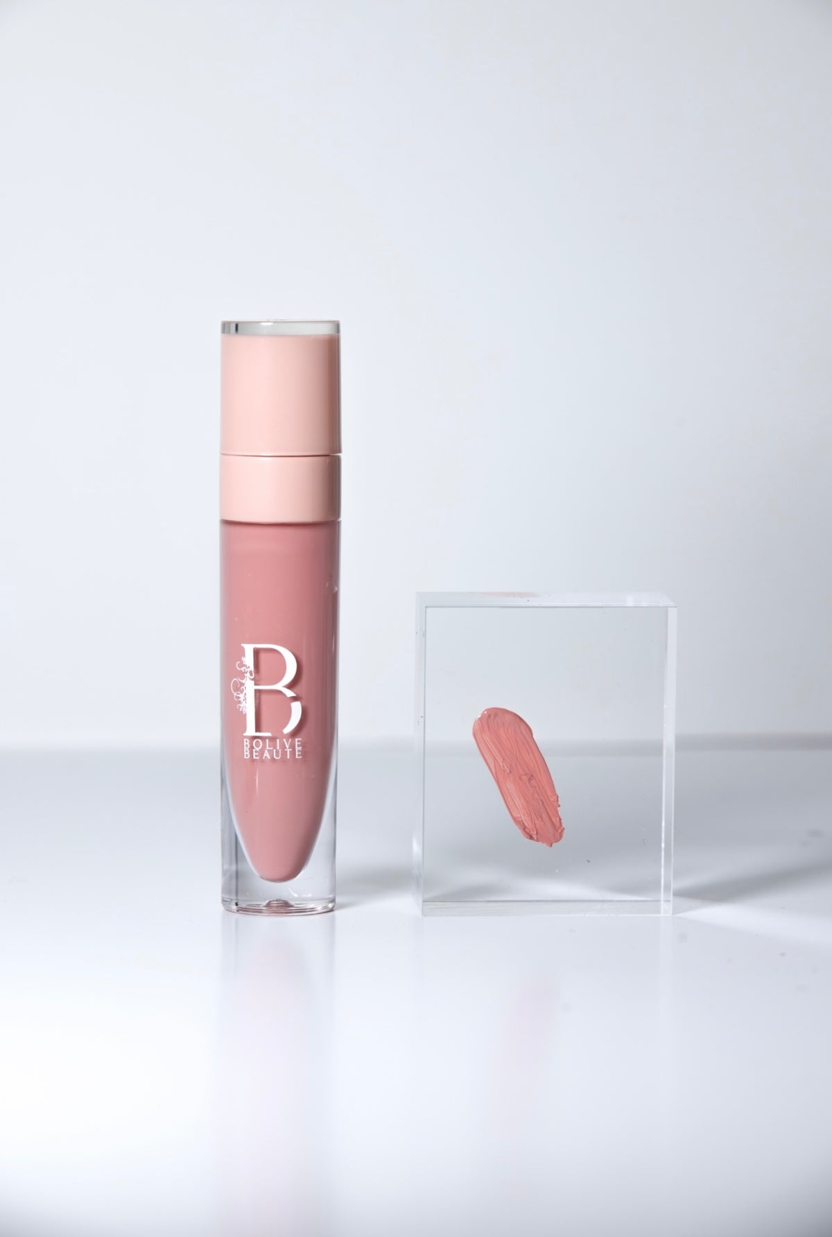 Tickle Me Pink dusty rose matte liquid lipstick by Bolive Beauté